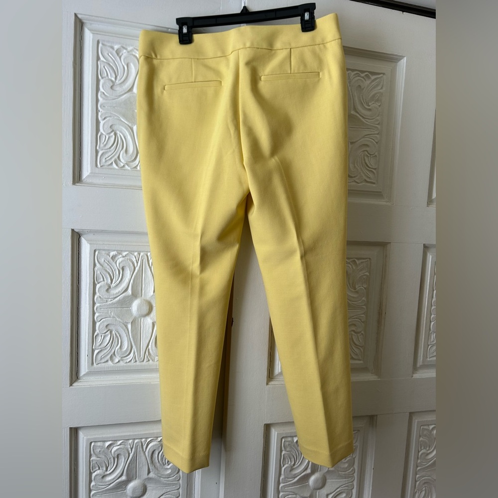 Beautiful Butter Yellow LOFT Marisa Ankle Trousers - Size 8. NWOT - Picture 2 of 6